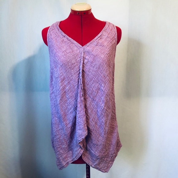J. Jill Tops - Pure Jill | J.Jill Lavender Linen Sleeveless Shirt